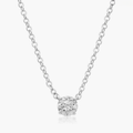 14K Gold Four Prong Basket Solitaire Lab-Grown Diamond Pendant (1.50 CTW - F-G / VS2-VS1)