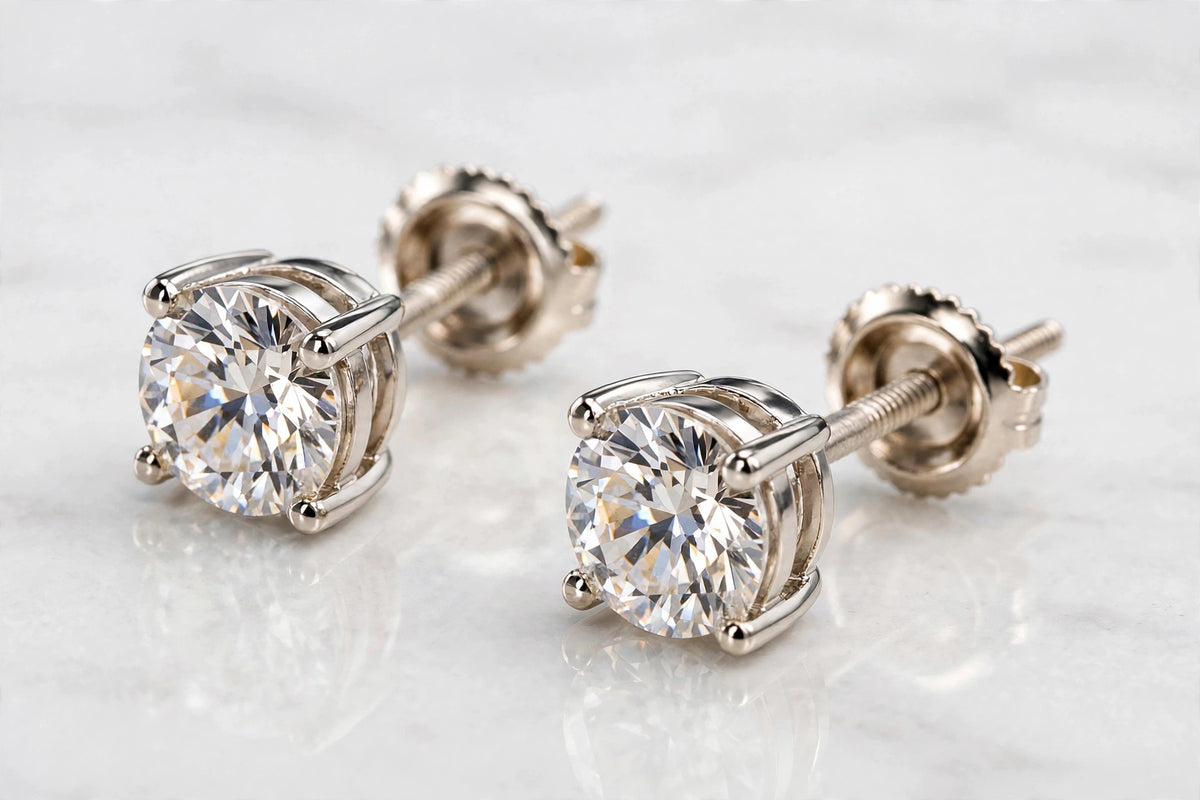 1ct white gold angled
