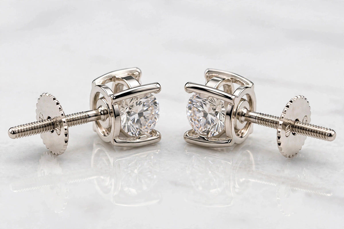 1ct white gold back