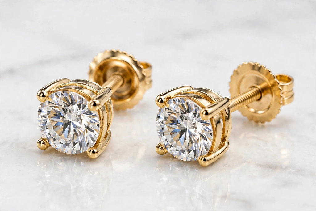 1ct yellow gold angled