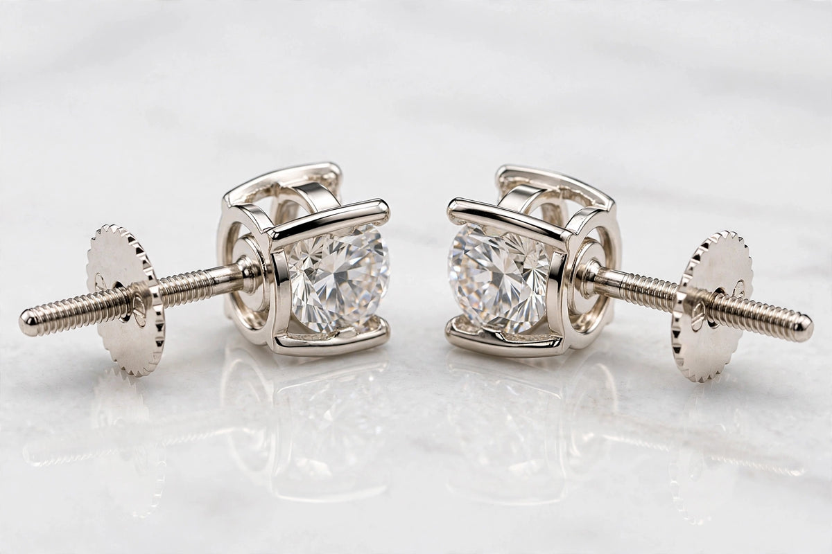 2ct white gold back