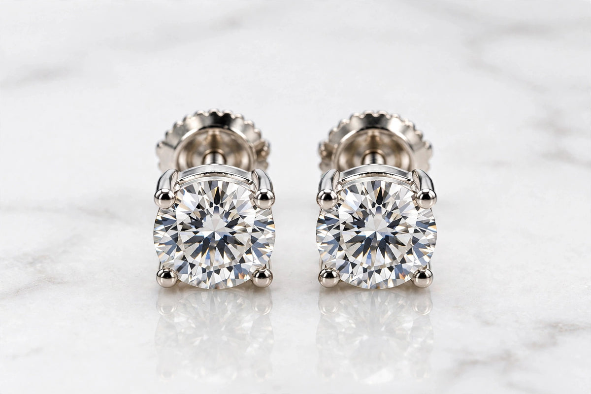 2ct white gold front