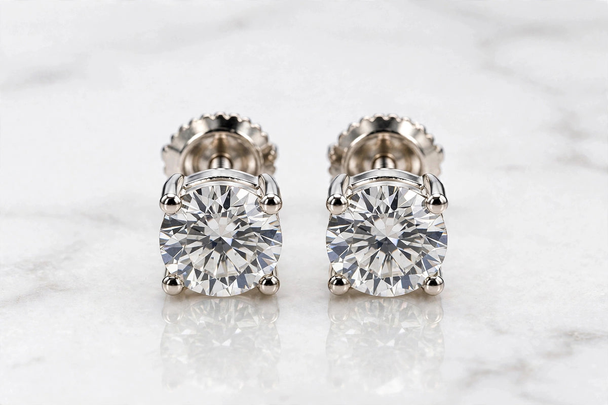3ct white gold front