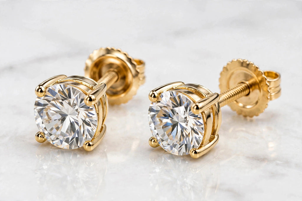 3ct yellow gold angled