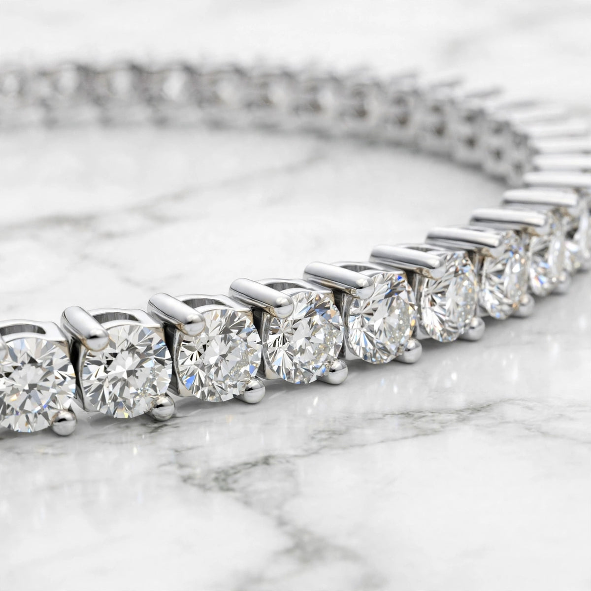 4ct tennis bracelet white detail
