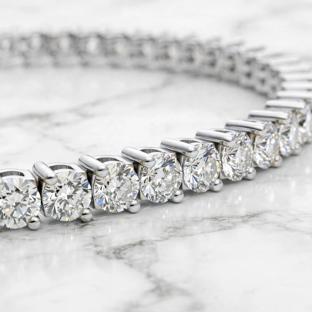 8ct tennis bracelet white detail