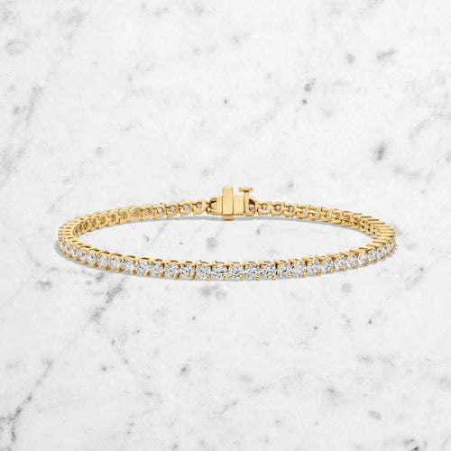 8ct tennis bracelet yellow front